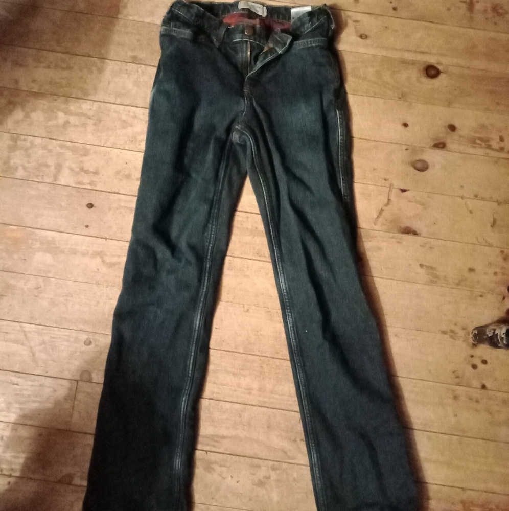 Carhartt jeans flannel lined size 2 regular